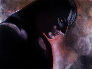 Dark Knight |Oil on water paper